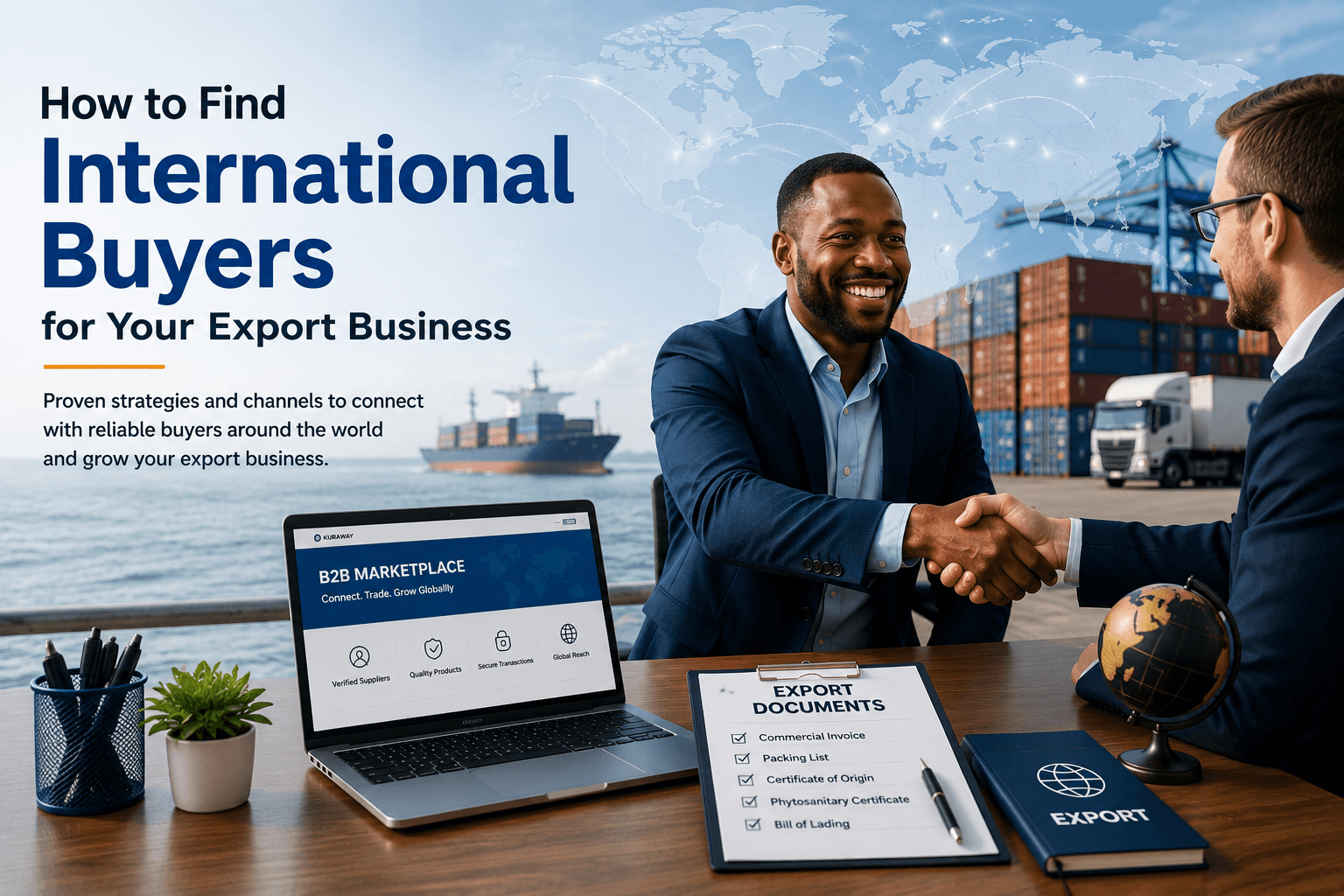 African exporter connecting with international buyer